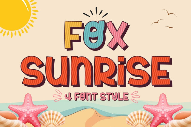 Fox Sunrise 4 Font Styles Font Fox7 By Rattana 