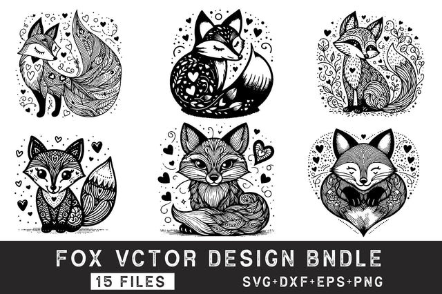 Fox SVG Bundle SVG Rupkotha 