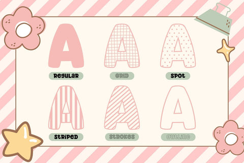 Fox Sweetie 6 Fonts Style Font Fox7 By Rattana 