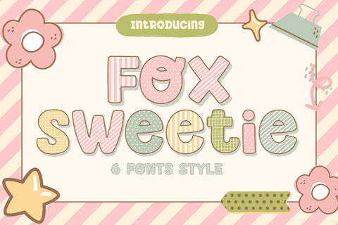 Fox Sweetie 6 Fonts Style Font Fox7 By Rattana 