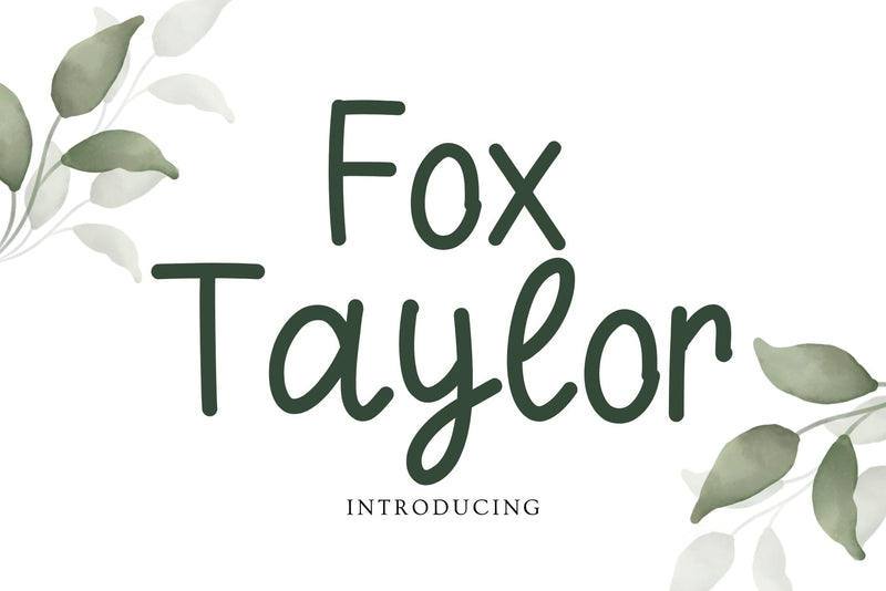 Fox Taylor Font Font Fox7 By Rattana 