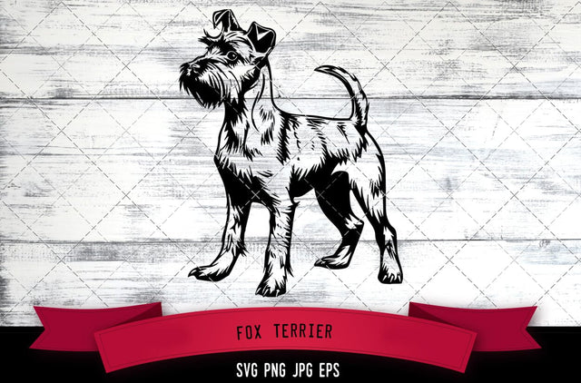 Fox Terrier SVG, Dog SVG, Logo - Digital Download with Commercial License for Cricut, Silhouette, Scan N Cut Crafting SVG Loveleen Kaur 