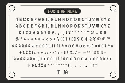 Fox Titan: 4 Font Style Font Fox7 By Rattana 