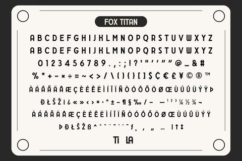 Fox Titan: 4 Font Style Font Fox7 By Rattana 