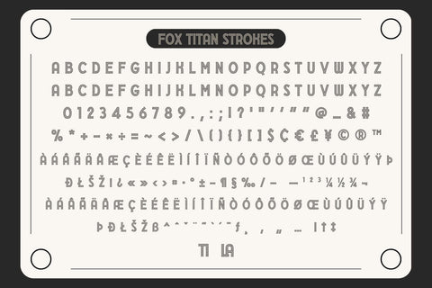 Fox Titan: 4 Font Style Font Fox7 By Rattana 