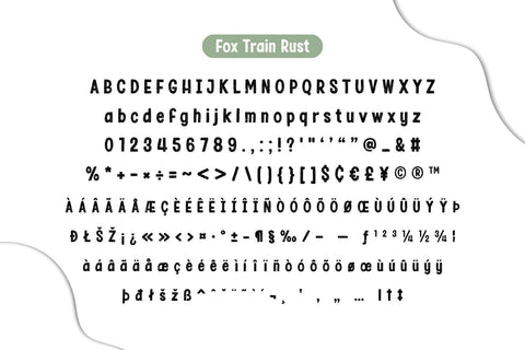 Fox Train Duo Fonts Font Fox7 By Rattana 