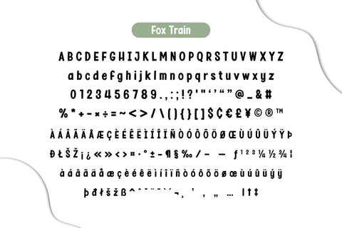 Fox Train Duo Fonts Font Fox7 By Rattana 