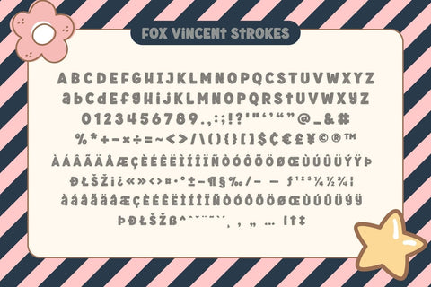 Fox Vincent: 4 Font Styles Font Fox7 By Rattana 