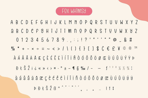 Fox Whimsy Font Font Fox7 By Rattana 