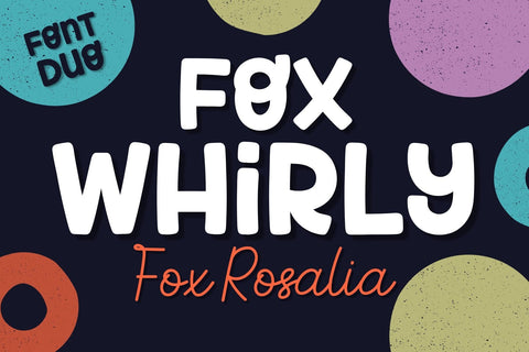 Fox Whirly & Fox Rosalia Font Duo Font Fox7 By Rattana 