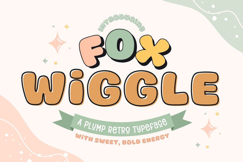 Fox Wiggle: 3 Font Styles Font Fox7 By Rattana 