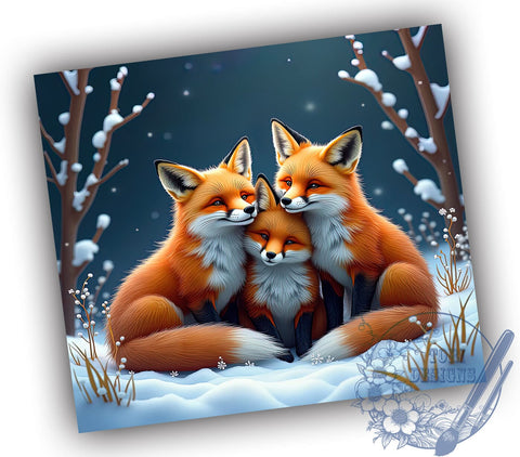 Fox Wildlife Forest 20oz Tumbler Wrap, Animal Design, 20oz Tumbler, Sublimation Wrap, Nature Gifts, Forest Drinkware Sublimation ToriDesigns 