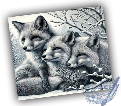 Fox Wildlife Forest 20oz Tumbler Wrap, Animal Design, 20oz Tumbler, Sublimation Wrap, Nature Gifts, Forest Drinkware Sublimation ToriDesigns 