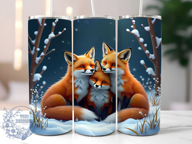 Fox Wildlife Forest 20oz Tumbler Wrap, Animal Design, 20oz Tumbler, Sublimation Wrap, Nature Gifts, Forest Drinkware Sublimation ToriDesigns 