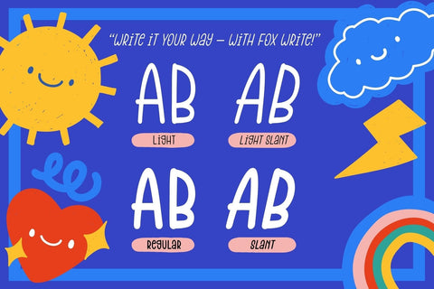 Fox Write Font Fox7 By Rattana 