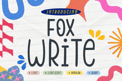Fox Write Font Fox7 By Rattana 