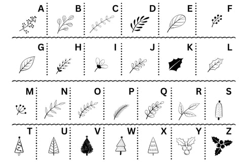 Fox Xmas Doodle Dingbat Font Font Fox7 By Rattana 