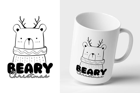 Fox Xmas Doodle Dingbat Font Font Fox7 By Rattana 