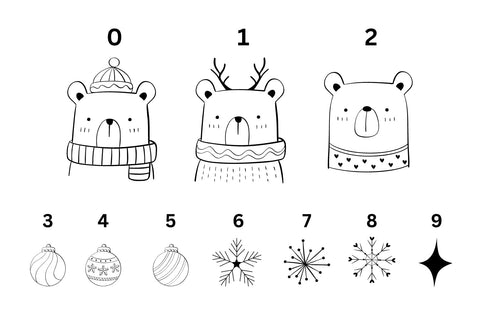 Fox Xmas Doodle Dingbat Font Font Fox7 By Rattana 