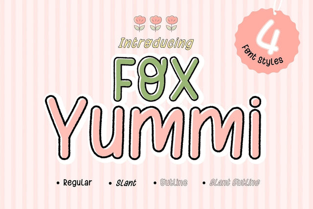 Fox Yummi Font Font Fox7 By Rattana 