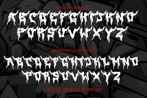 Foxes Storm - Blackmetal Font Font Mozzatype 