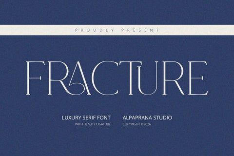 Fracture - Serif Font Font Alpaprana Studio 