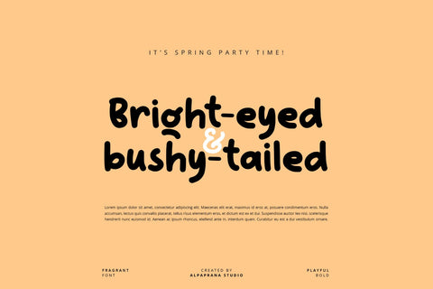 Fragrant - Playful Font Font Alpaprana Studio 