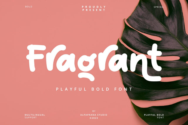 Fragrant - Playful Font Font Alpaprana Studio 