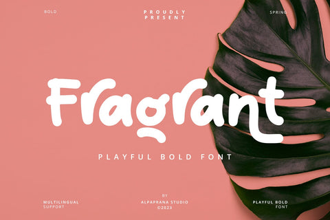 Fragrant - Playful Font Font Alpaprana Studio 