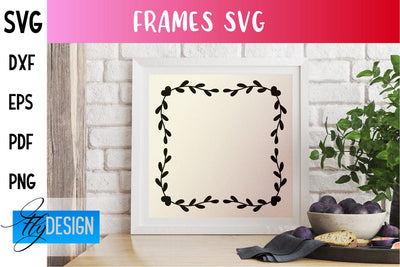 Frame SVG | Home Design SVG | Frame Circle | Frame Square | SVG Files SVG Fly Design 