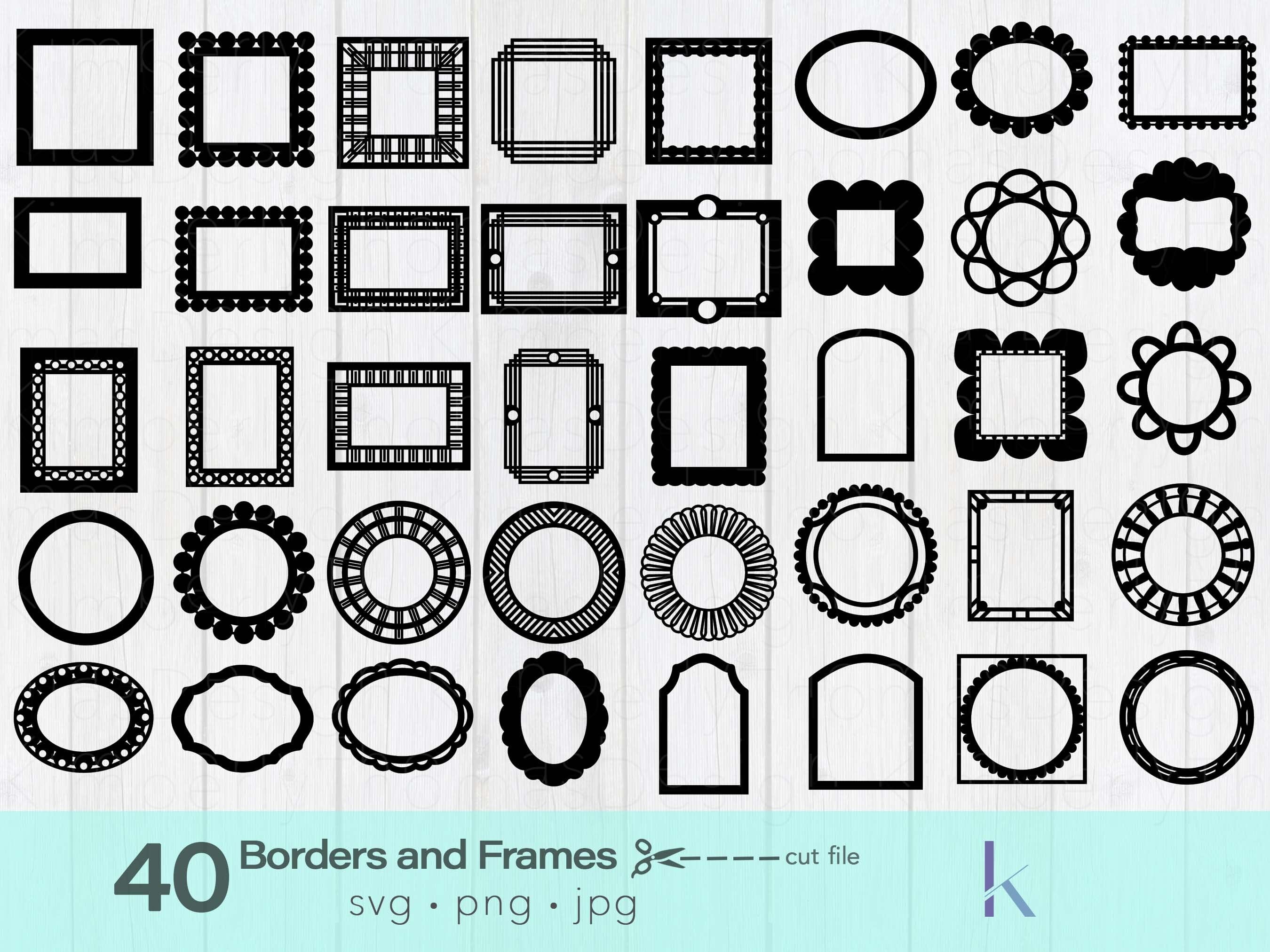 Frame SVG, rectangle frame svg, frame bundle svg, picture frame svg ...