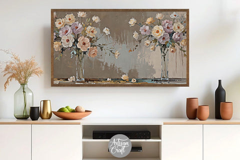 Frame tv art | impressionist paintings of flowers Digital Pattern Artisan Craft SVG 