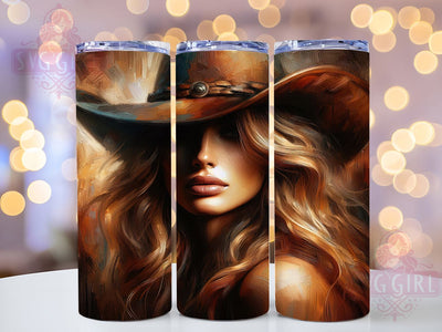 Framed Cowgirl 20oz Tumbler, Framed Cowgirl Wrap, Mysterious Woman Quote, Confident Cowgirl Design, 20oz Tumbler Wrap, Sublimation Design PNG, Western Chic Gift Sublimation SvggirlplusArt 