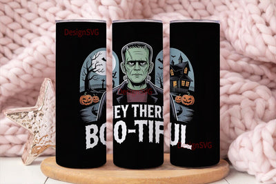 Frankenstein Boo-tiful 20oz Tumbler Wrap Sublimation DesignSVG 