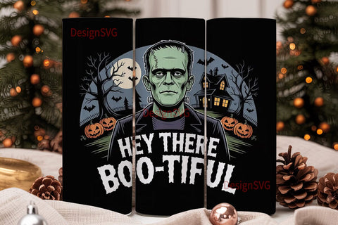 Frankenstein Boo-tiful 20oz Tumbler Wrap Sublimation DesignSVG 