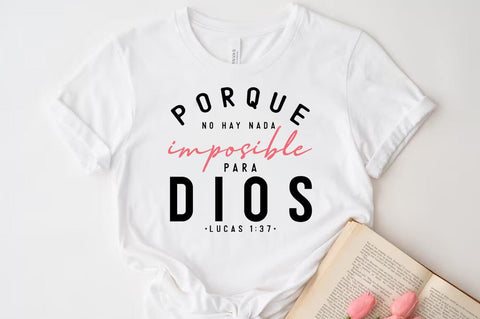 Frases Religiosas SVG, Spanish Quote T-shirt SVG FiveStarCrafting 