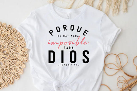 Frases Religiosas SVG, Spanish Quote T-shirt SVG FiveStarCrafting 