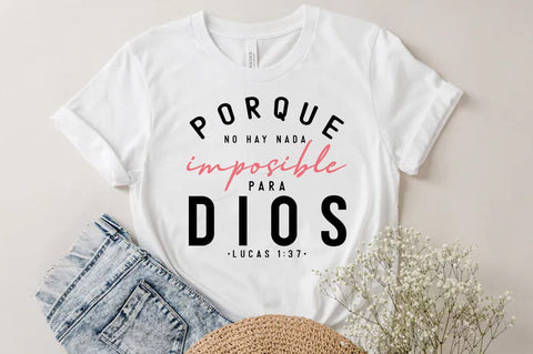 Frases Religiosas SVG, Spanish Quote T-shirt SVG FiveStarCrafting 