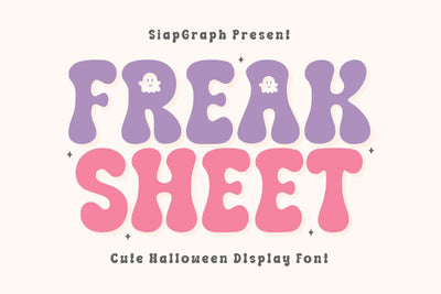 Freak Sheet - Cute Halloween Font Font Masyafi Studio 