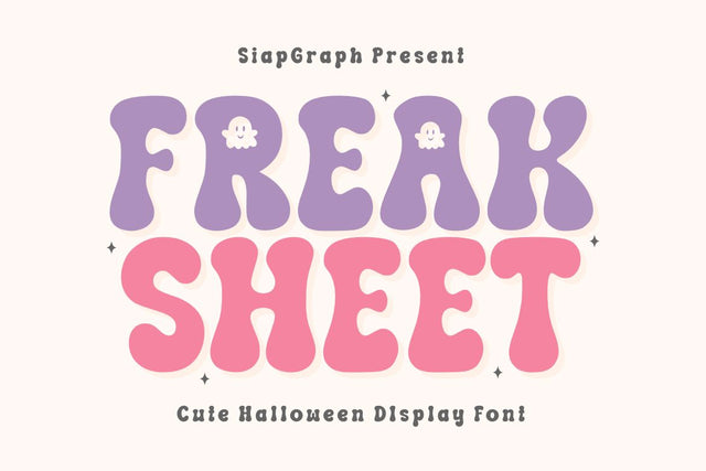 Freak Sheet - Cute Halloween Font Font Masyafi Studio 