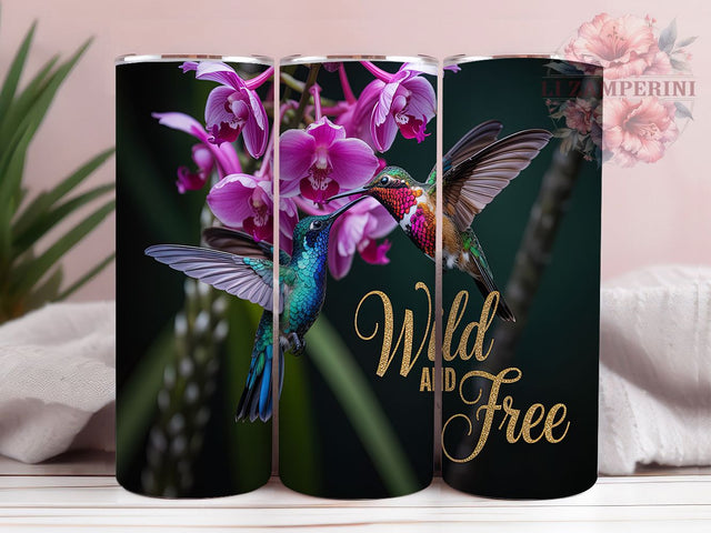 Free Bird Nature Spirit Tumbler Wrap, Free Bird Design, Garden Freedom Art, Wildlife Quote Cup, Bird Lover Gift, Inspirational Bird Wrap, Natural Beauty Sublimation Sublimation Li Zamperini 