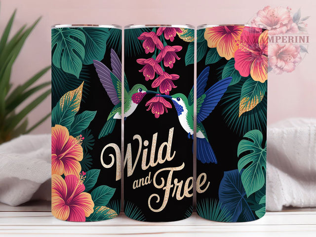 Free Bird Nature Spirit Tumbler Wrap, Free Bird Design, Garden Freedom Art, Wildlife Quote Cup, Bird Lover Gift, Inspirational Bird Wrap, Natural Beauty Sublimation Sublimation Li Zamperini 