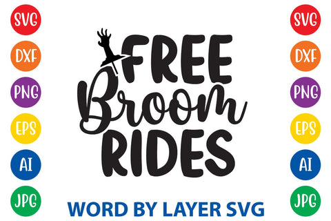Free Broom Rides svg design SVG Rafiqul20606 