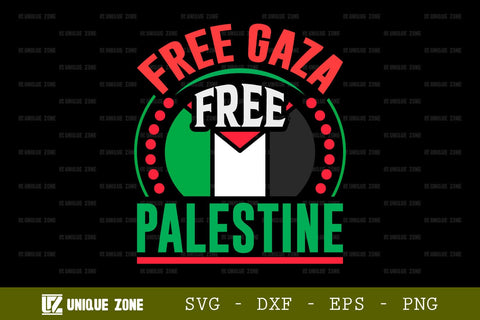 Free Gaza Free Palestine SVG Freedom For Palestine Tshirt Bundle Palestine Quote Design, TG 0017 SVG Unique Zone 
