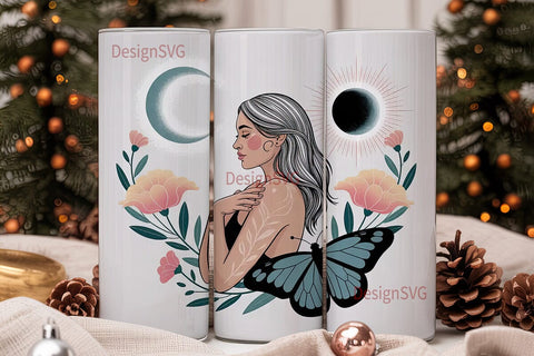 Free Spirit 20oz Tumbler Wrap Sublimation DesignSVG 