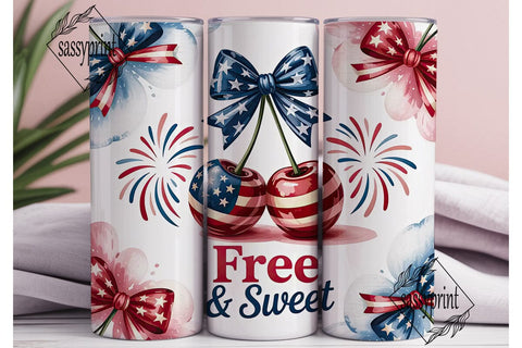 Free & Sweet 20oz Tumbler Wrap Sublimation sassyprint 