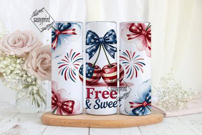 Free & Sweet 20oz Tumbler Wrap Sublimation sassyprint 
