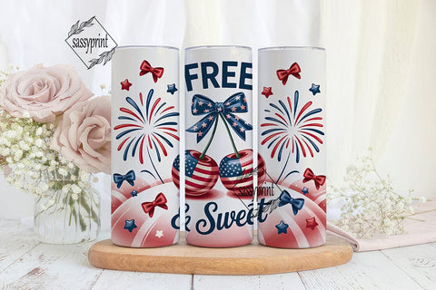 Free & Sweet 20oz Tumbler Wrap Sublimation sassyprint 