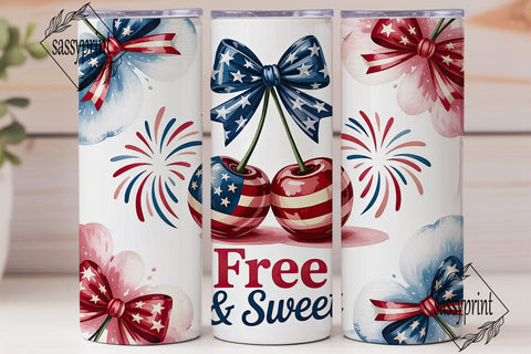 Free & Sweet 20oz Tumbler Wrap Sublimation sassyprint 