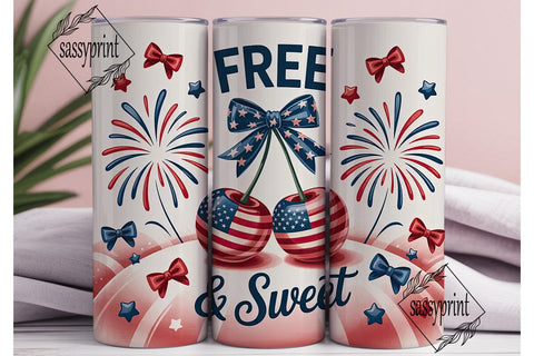 Free & Sweet 20oz Tumbler Wrap Sublimation sassyprint 